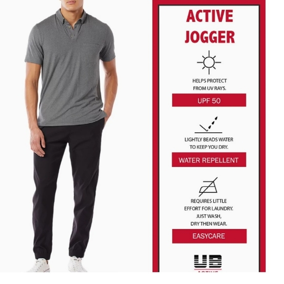 NWT UnionBay $52 Mens XL Black or Gray  Drawstring Joggers - Picture 4 of 11